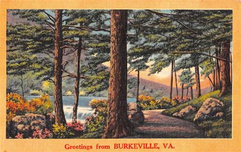 Burkeville Virginia Scenic Roadway Greeting Antique Postcard K82672 - Mary L. Martin Ltd. Postcards