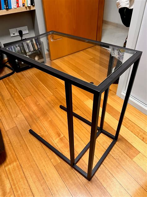 2 x Side table, Metal Frame, Glass top, Furniture & Home Living ...