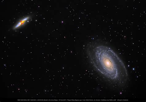 Messier 82 M82 NGC3034, Messier 81 M81 NGC 3031 (Bode's Galaxies), Ursa Major - Beginning Deep ...