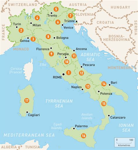 Map Of Italy with Cities and towns | secretmuseum