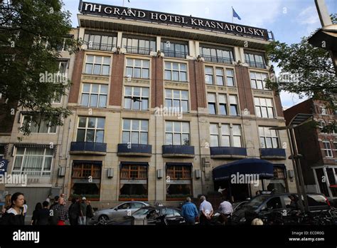 amsterdam dam square nh grand hotel krasnapolsky Stock Photo - Alamy