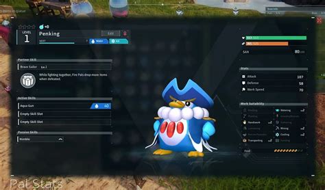 Palworld Skills and Stats Guide - Pal Partner, Active, and Passive Skills - MMOPIXEL