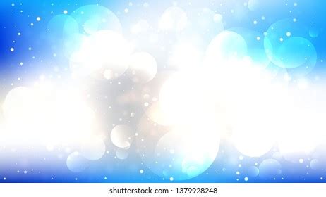 Blue White Blurry Lights Background Image Stock Vector (Royalty Free ...