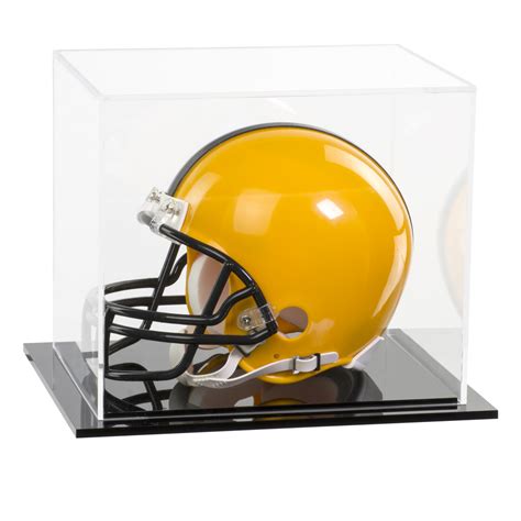 Acrylic Football Mini Helmet Display Case - Plexiglass | shopPOPdisplays