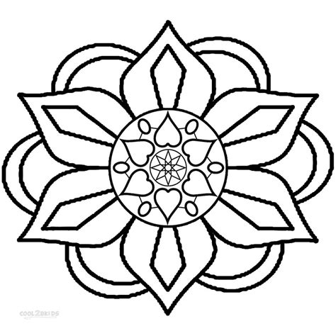 Printable Rangoli Coloring Pages For Kids