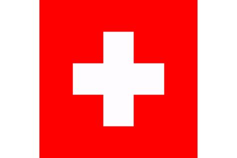 Switzerland's Flag - GraphicMaps.com