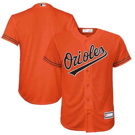 Youth Baltimore Orioles Orange Alternate Replica Blank Team Jersey