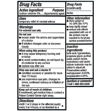 Eye Drops by Muro 128, Temporary Relief for Corneal Edema, 5% Solution, 0.5 Fl Oz | Pricepulse