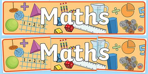 Mathematics Banner | Display | Twinkl (Teacher-Made)