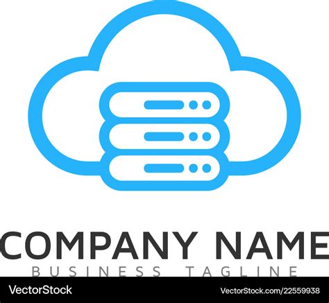 Server cloud logo icon design Royalty Free Vector Image