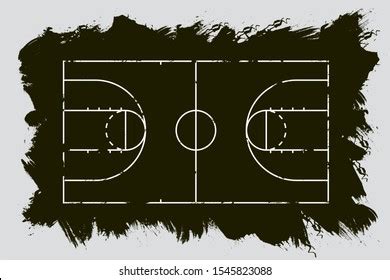 Vector Basketball Court Top View Stock Vector (Royalty Free) 1545823088 | Shutterstock