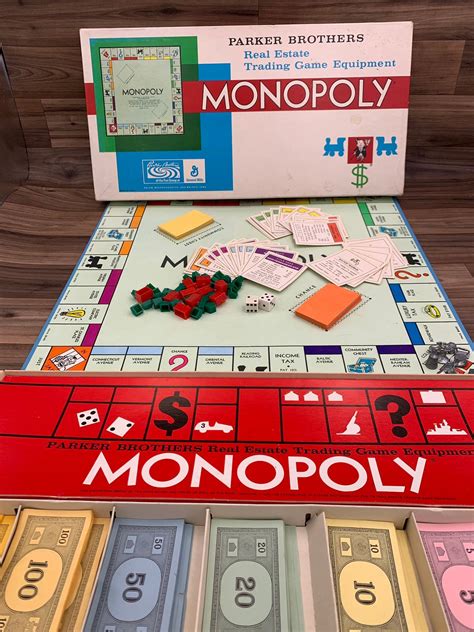 Vintage Monopoly Game, Complete 1961 Monopoly Board Game, Family Game night