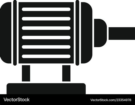 Motor pump irrigation icon simple style Royalty Free Vector