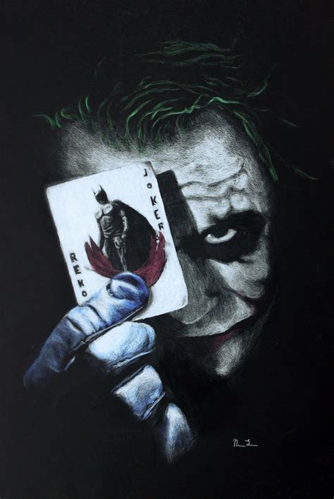 Dark Knight Joker Pencil Sketch A fascinating new video that may provide a brush of insight into ...