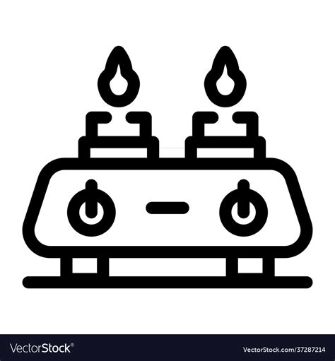 Gas stove Royalty Free Vector Image - VectorStock