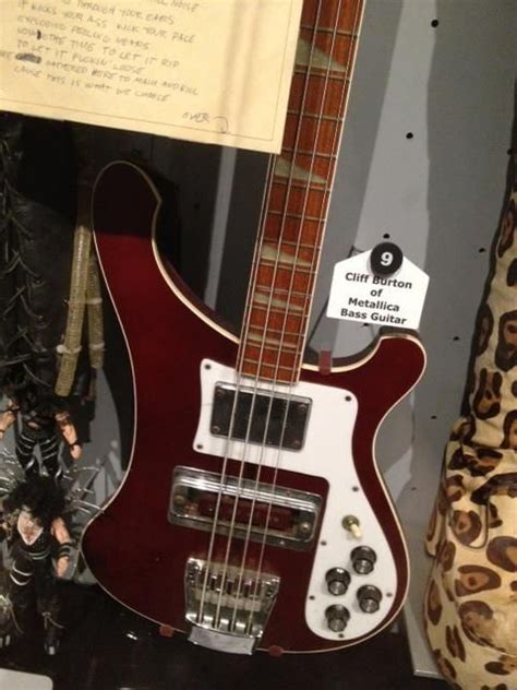 Cliff Burton's Rickenbacker bass | #rockhallsatisfaction http://www.rockhall.com/fanexperience ...