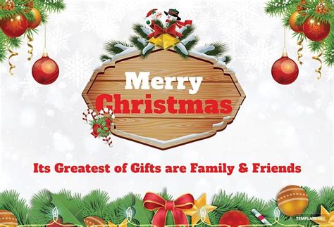 Merry Christmas Greeting Card Template in Publisher, Word, PSD, Pages, Outlook - Download ...