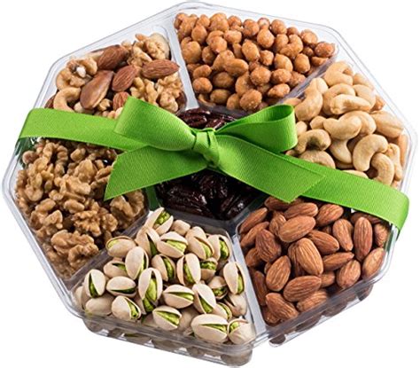 Nut Cravings Holiday Gourmet Nuts Gift Baskets | Large 7-Sectional ...