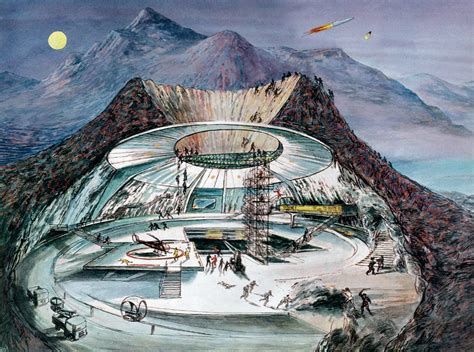 James Bond You Only Live Twice Volcano Lair | James bond, Concept art ...