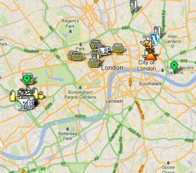 London Google Map screenshot | Google maps, London map, Map