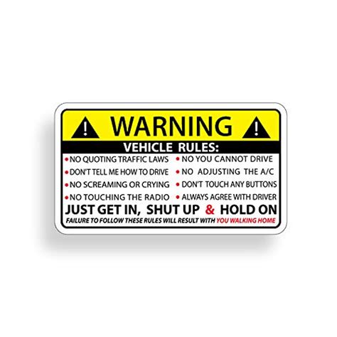 In Case Of Emergency: Best Warning Stickers For Your Car