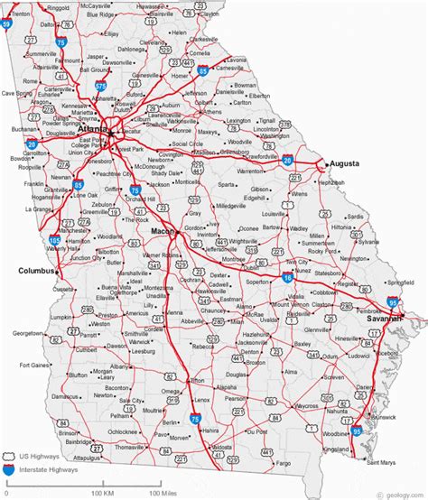 Atlanta Georgia County Map