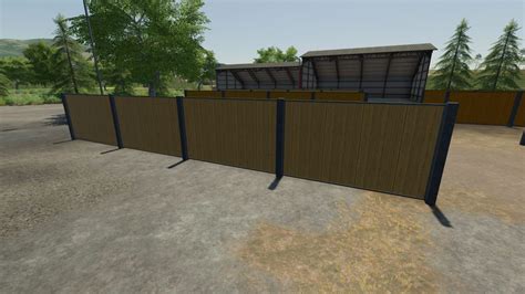 Wooden fence FS22 - KingMods