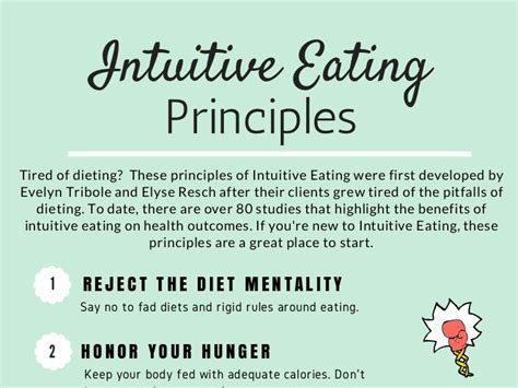 The 10 Principles of Intuitive Eating