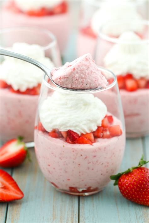 Strawberries and Cream Mousse - Olga's Flavor Factory