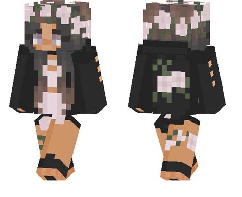 Girl with Flower Crown | Minecraft PE Skins