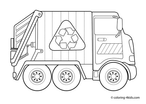 dessin camion poubelle facile - Clip Art Library