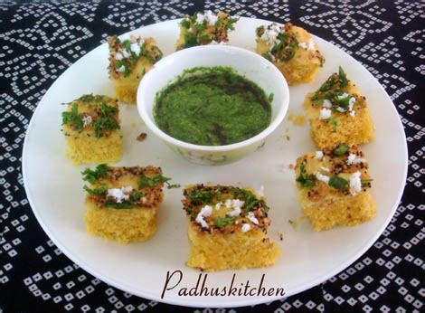 Padhuskitchen: Dhokla Recipe-Instant Dhokla Recipe and Green Chutney