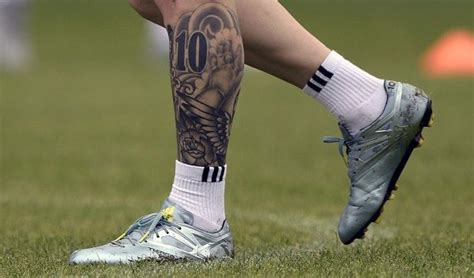 Lionel Messi Shin Tattoo - IMAGESEE