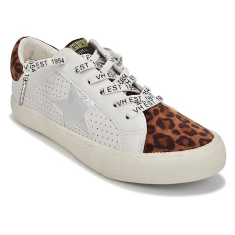 ASNY VINTAGE HAVANA GRANDE WHITE/LEOPARD SNEAKERS - Walmart.com