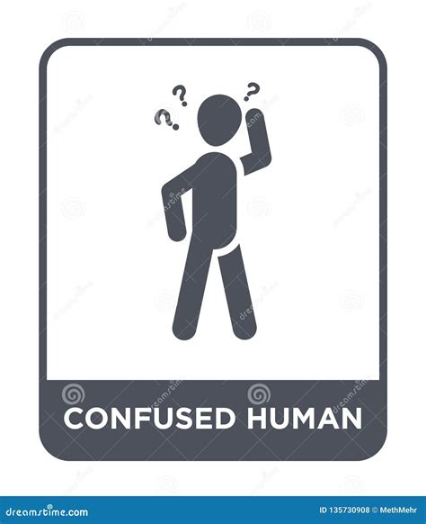 Confused Human Icon In Trendy Design Style. Confused Human Icon ...