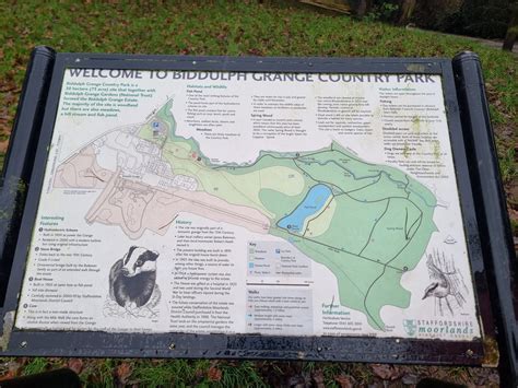 Biddulph Grange Country Park map - Red Kite Days