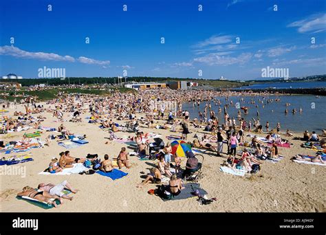 Nautholsvik geothermal beach in Reykjavik Stock Photo - Alamy