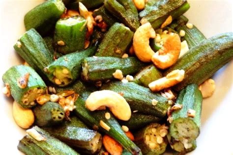 Okra Sautéed with Cashews and Garlic is So Delicious | Recipe | Okra recipes, Cashew recipes ...