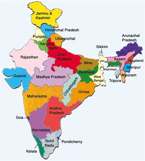 States of India | India world map, India map, States of india