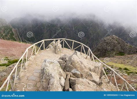 Pico Do Arieiro Hiking Trail, Amazing Magic Landscape with Incredible Views, Rocks and Mist ...