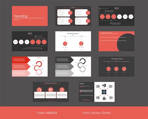 Presentation template on Behance