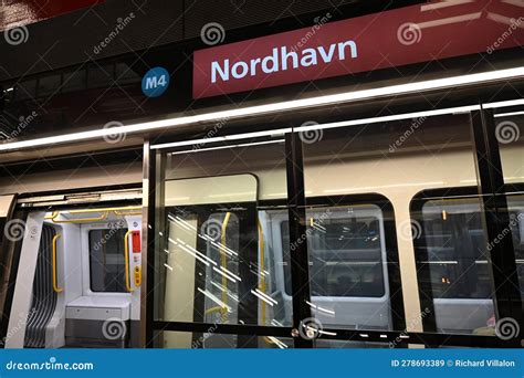 Copenhagen Nordhavn Metro Station in Denmark Editorial Stock Image ...