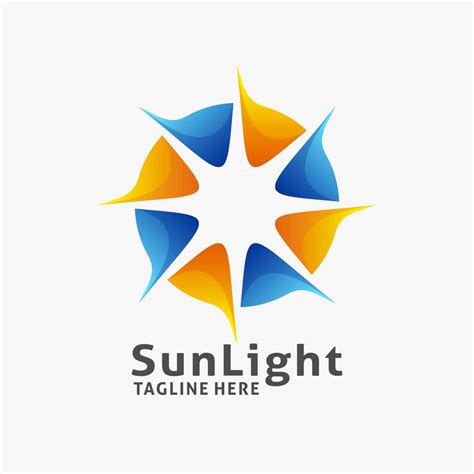 Sparkle sunlight logo design 10514315 Vector Art at Vecteezy