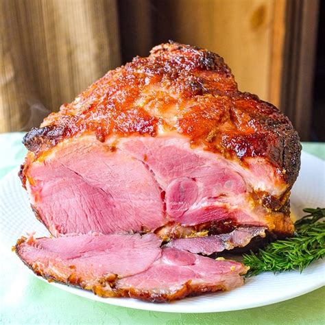 Dijon Mustard & Brown Sugar Glazed Ham. The best easy recipe! Rock Recipes