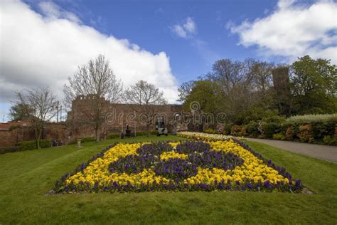 The Gardens of the Historic Shrewsbury Castle in Shropshire Editorial ...