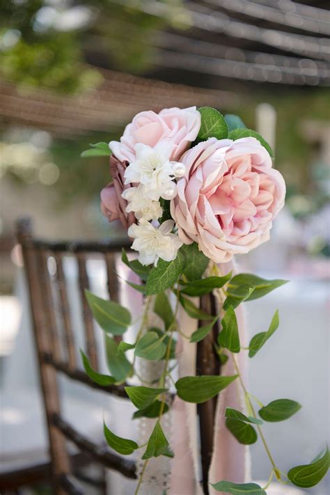 Wedding Aisle Decoration Pew Flowers (Set of 8) - Dusty Rose Dusty Rose Wedding, Peony Wedding ...