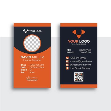 Premium Vector | Modern id card design