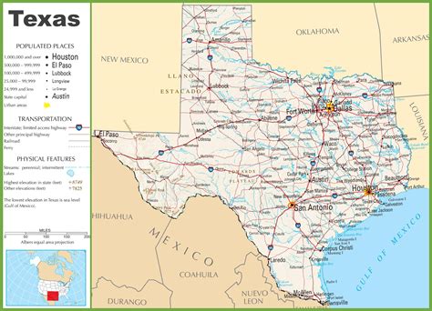 Road Map Of Texas Highways