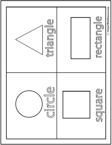 Free Printable Coloring Pages For Kids Shapes