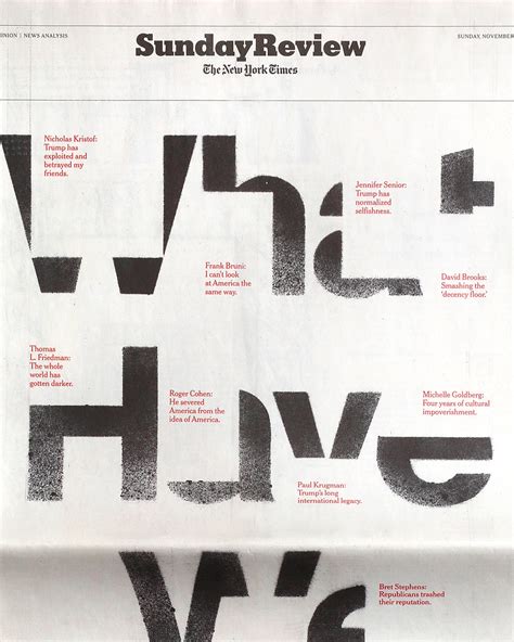 “What Have We Lost?”, The New York Times - Fonts In Use